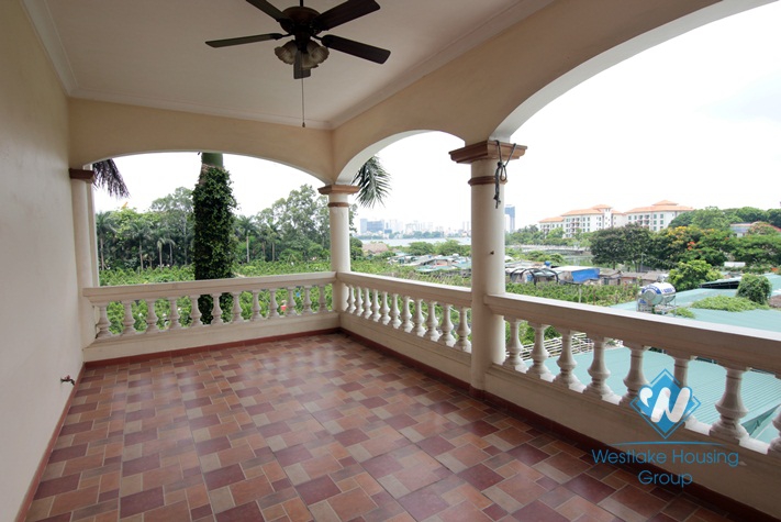 French villa with large yard and garden for rent in Tay Ho, Hanoi